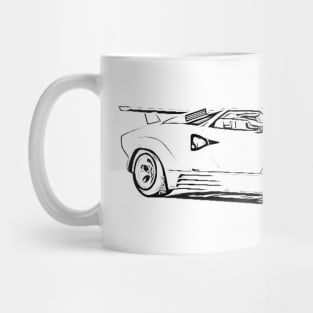 Countach Wireframe Mug